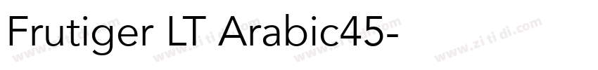 Frutiger LT Arabic45字体转换
